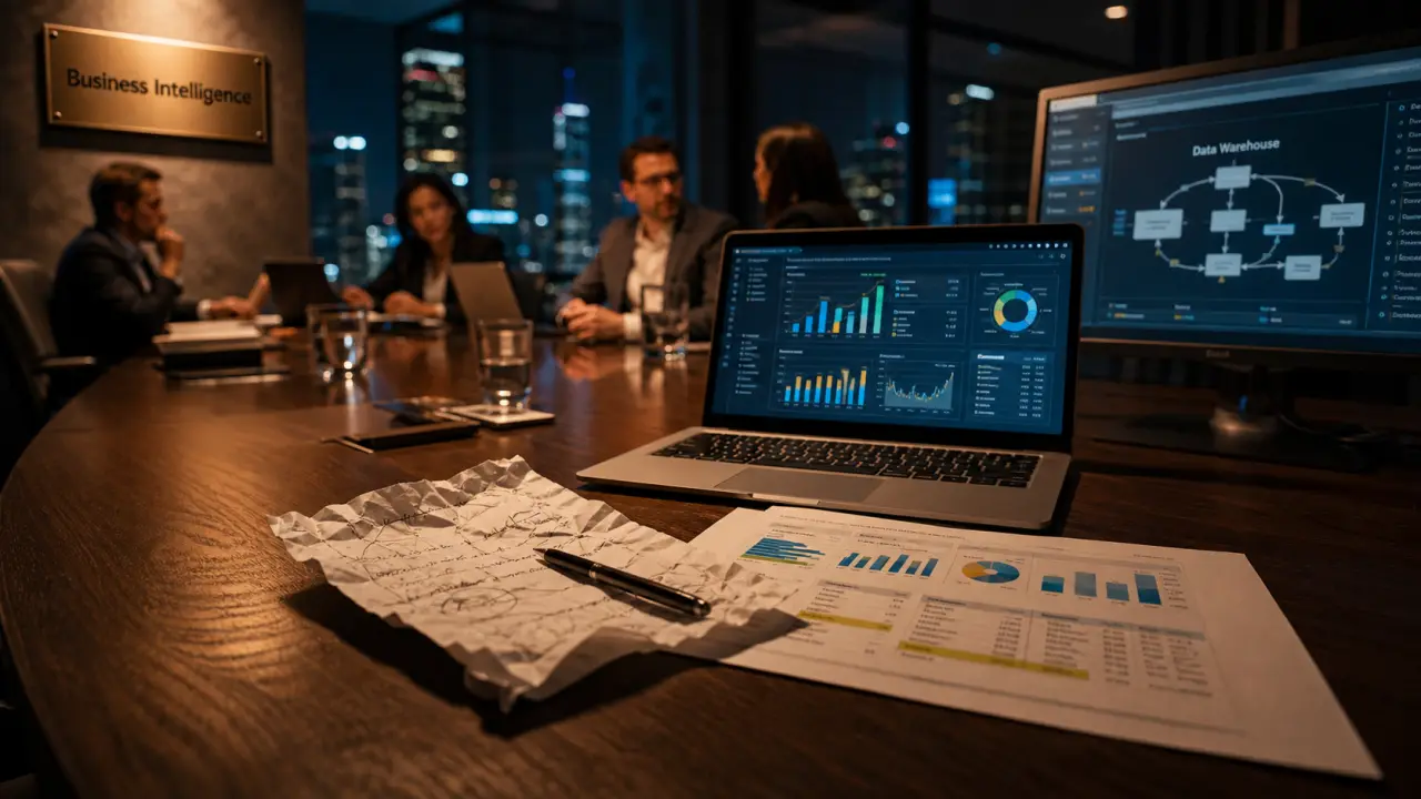Business and intelligence : équipe et dashboard KPI pour décisions stratégiques