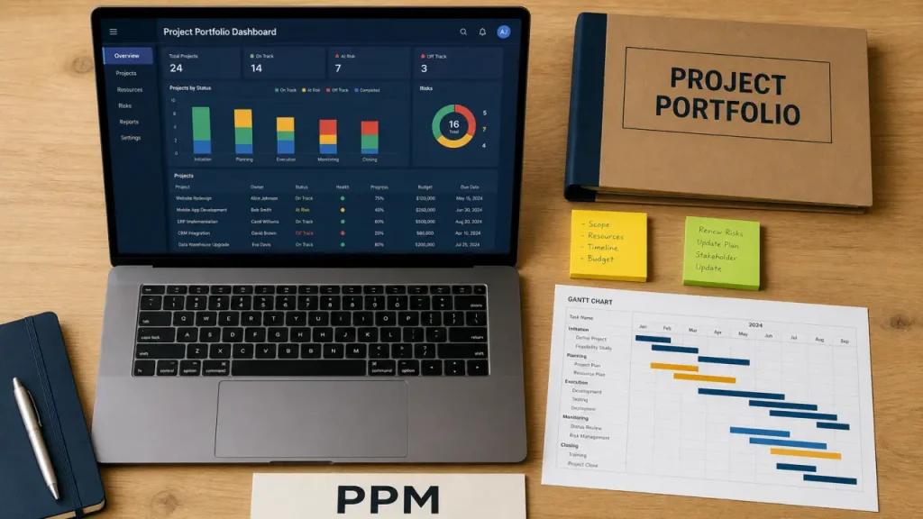Logiciel PPM : piloter budgets, capacités et objectifs sans perdre la vue d’ensemble