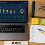 Logiciel de gestion de portefeuilles projet PPM, budget et capacité sur un Gantt