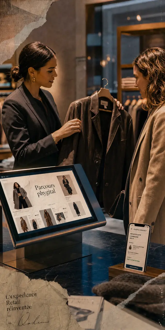 Borne tactile phygitaux en magasin : parcours sans couture et click & collect