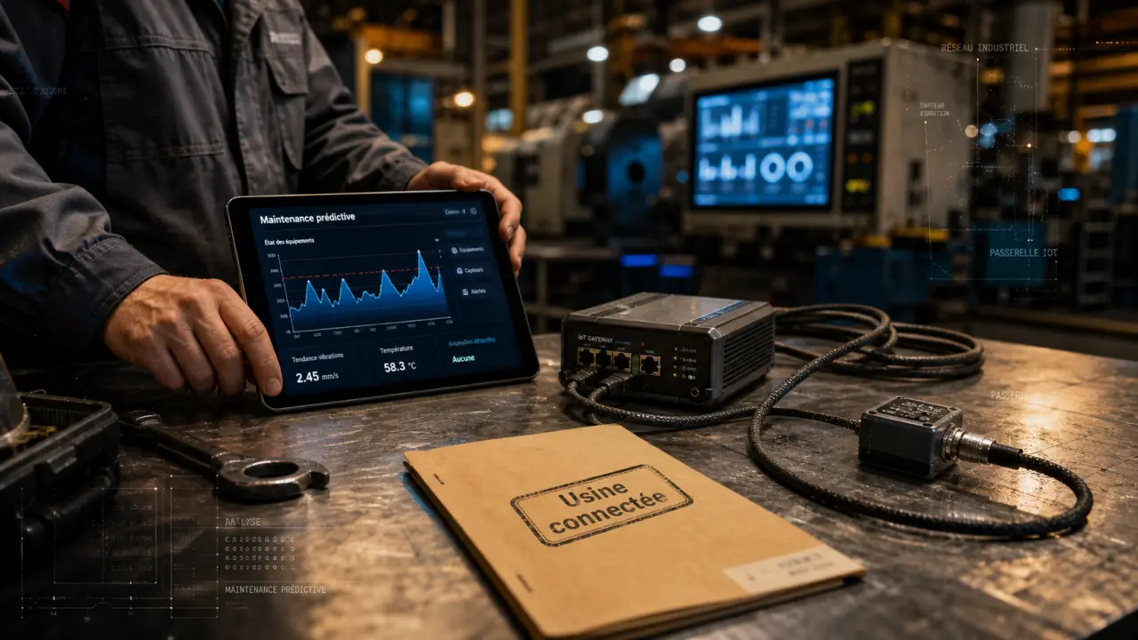 Usine connectée : maintenance prédictive IoT en atelier