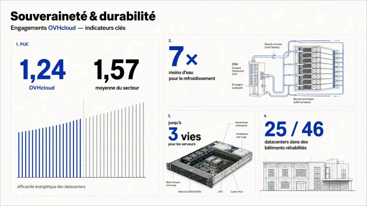 Cloud computing OVH : indicateurs de souveraineté et de durabilité d’OVHcloud