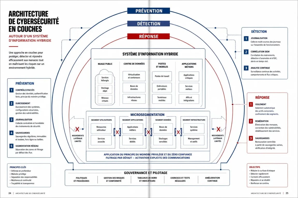 Solutions de cybersécurité : prévention, détection, réponse et microsegmentation