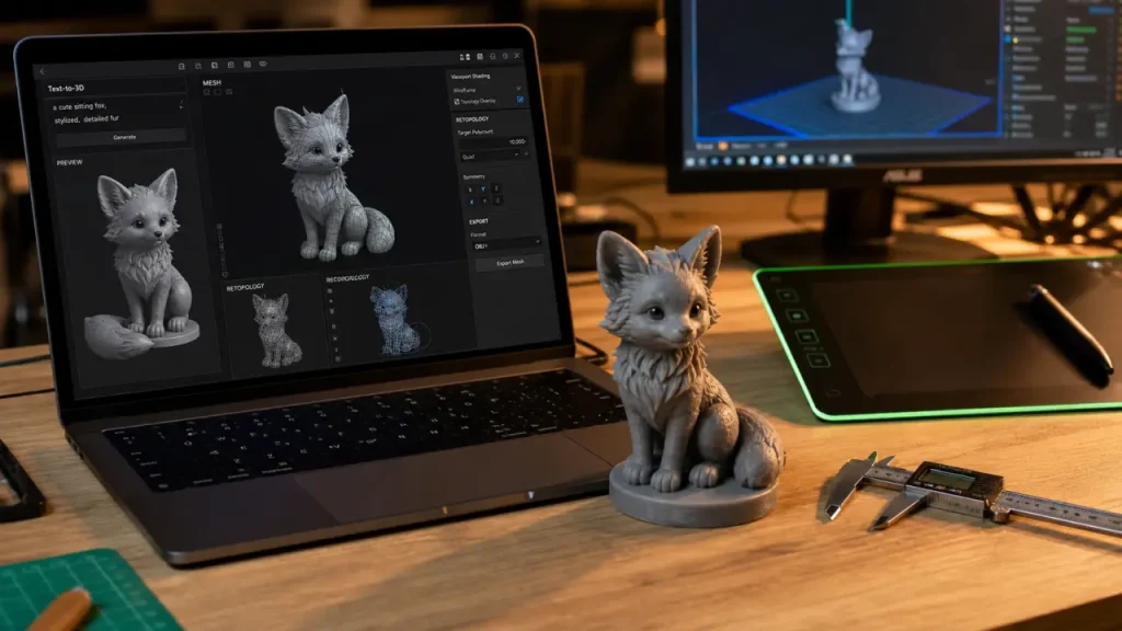 Intelligence artificielle 3D : 5 outils à comparer et les retouches à prévoir