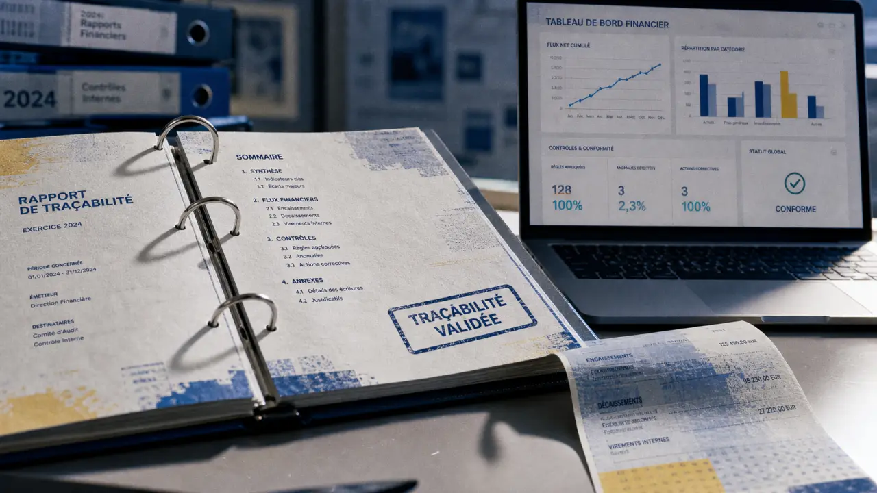 Reporting financier automatisé : chiffres fiables et traçabilité validée