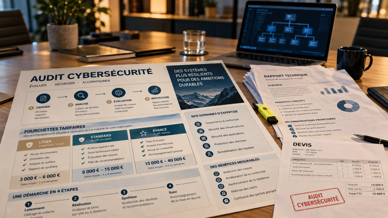 Audit cybersécurité prix, vérification du périmètre sur devis