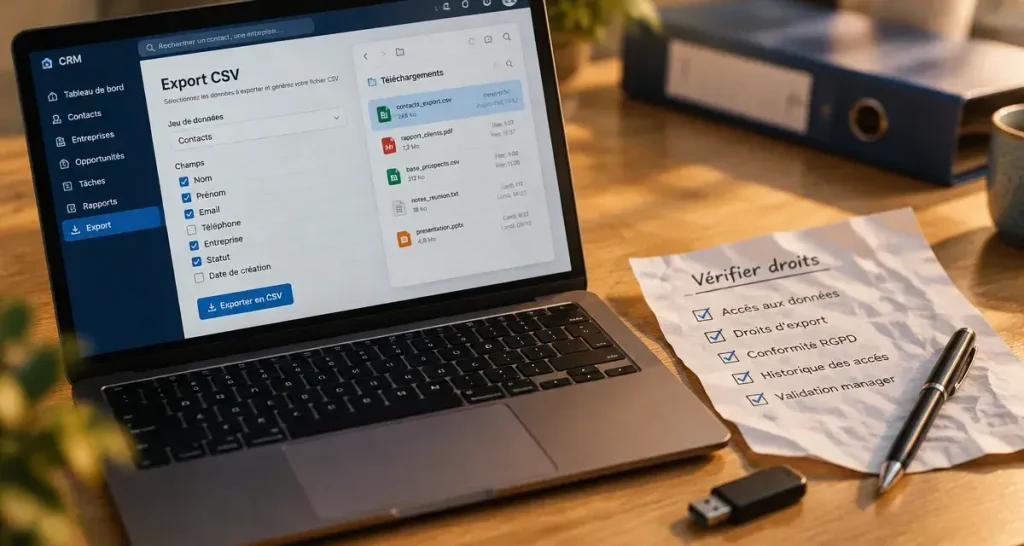 Exporter les données de SalesTrack CRM en CSV : les vérifications qui évitent un fichier inutilisable