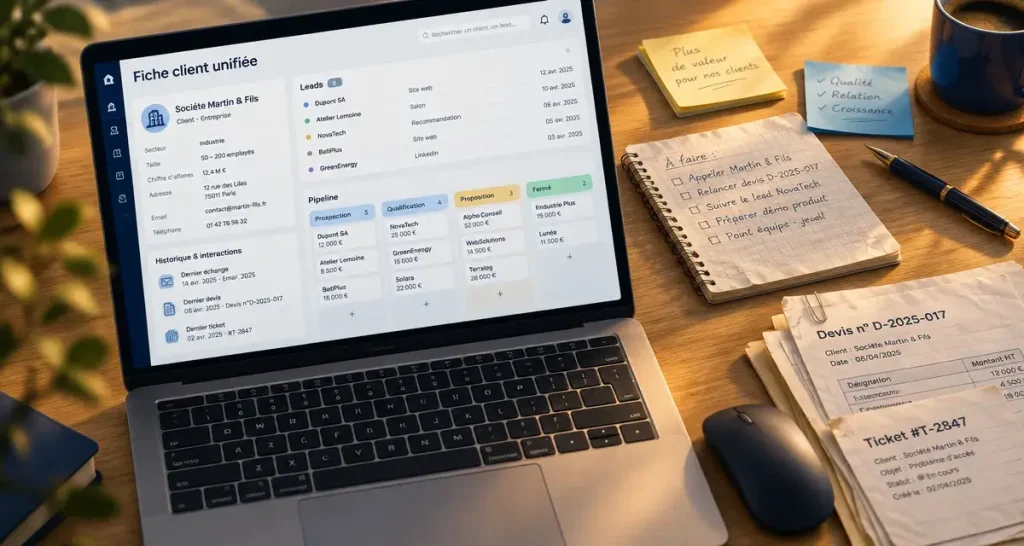 Fonctionnalités CRM : les 5 briques pour ne plus perdre un prospect en route